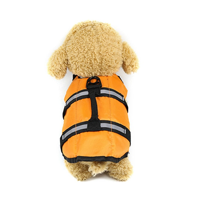 2TRIDENTS Dog Life Vest Swimming Jackets Lifesaver Reflective Coat Adjustable for Surfing Boating