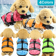 Load image into Gallery viewer, 2TRIDENTS Dog Life Vest Swimming Jackets Lifesaver Reflective Coat Adjustable for Surfing Boating