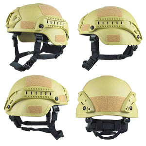 2TRIDENTS Outdoor Tactical Airsoft Helmet for Hunting, Outdoor Sport, Cycling, Motorcycling, ATV, Jet Skiing, Airsoft, Paintball, CS and More (AG)