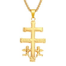 Load image into Gallery viewer, GUNGNEER Russian Cross Necklace Jesus Christ Pendantt Jewelry Accessory For Men Women