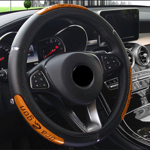 2TRIDENTS Steering Wheel Cover Genuine Luxury Breathable Antiskid Universal for Men and Women (1)