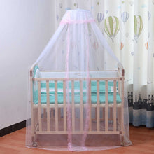 Load image into Gallery viewer, 2TRIDENTS Royal Court Style Kids Bed Mosquito Net Mesh with Lace Foldable Breathable Bedding Dome Bed