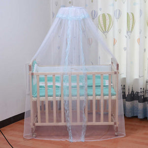 2TRIDENTS Royal Court Style Kids Bed Mosquito Net Mesh with Lace Foldable Breathable Bedding Dome Bed (Full, LH)