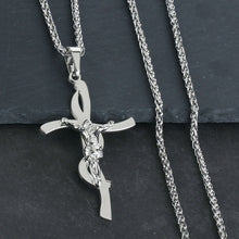 Load image into Gallery viewer, GUNGNEER Jesus Cross Pendant Necklace Christ God Jewelry Accessory Gift For Men Women