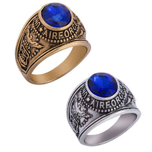 Load image into Gallery viewer, GUNGNEER Navy Airforce Marines Ring Set United State Seal Military Army Jewelry Combo For Men