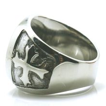 Load image into Gallery viewer, GUNGNEER Men Stainless Steel The Archangel St Michael Protect US Ring Catholic Jewelry Set