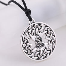 Load image into Gallery viewer, GUNGNEER Irish Celtic Knot Tree of Life Trinity Pendant Necklace Stainless Steel Jewelry Gift