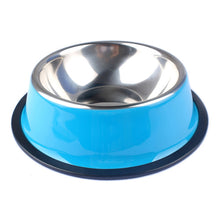 Load image into Gallery viewer, 2TRIDENTS Dog Feeding Bowls Water Feeding Food Feeder Wanrane Funny Pet Supplies Durable and Useful (L, Blue)