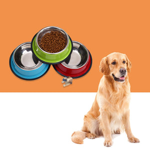 2TRIDENTS Dog Feeding Bowls Water Feeding Food Feeder Wanrane Funny Pet Supplies Durable and Useful (L, Blue)