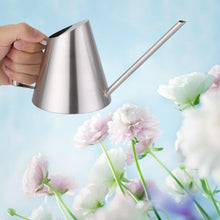 Load image into Gallery viewer, 2TRIDENTS Stainless Steel Watering Kettle Watering Can Pot Ideal for Plant Flower Watering Outdoor Garden (400ml)