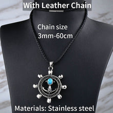 Load image into Gallery viewer, GUNGNEER Navy Anchor Pendant Necklace Sailor Rudder Military Chain Jewelry For Men Women