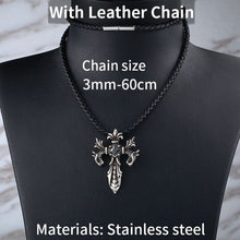 Load image into Gallery viewer, GUNGNEER Christian Cross Pendant Necklace Stainless Steel God Jewelry Outfit For Men Women