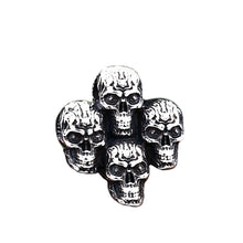 Load image into Gallery viewer, GUNGNEER Stainless Steel Punk Gothic Rock Skull Skeleton Pendant Necklace Jewelry Men Women