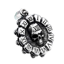 Load image into Gallery viewer, GUNGNEER Vintage Punk Rock Gothic Stainless Steel Skeleton Skull Pendant Necklace Jewelry