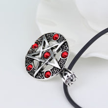 Load image into Gallery viewer, GUNGNEER Pentagram Pentacle Wicca Necklace Double Chain Weave Bracelet Jewelry Amulet Set