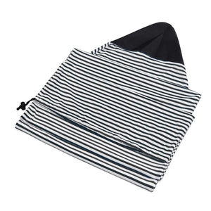 2TRIDENTS Surfboard Sock Cover Ultra Light Protective Bag for Your Surfboard Essential Surfing Accessories (Black White 6.3)