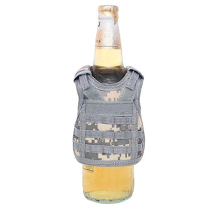 2TRIDENTS Tactical Premium Beer Military Molle Mini Miniature Hunting Vest for CS Game Paintball Airsoft Vest Military Equipment (01)