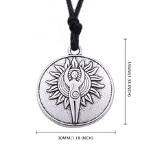 Load image into Gallery viewer, GUNGNEER Antique Wiccan Goddess Pendant Necklace Stainless Steel Jewelry Men Women