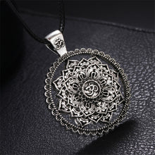 Load image into Gallery viewer, GUNGNEER Om Charm Bracelet Multilayer Leather Mandala Lotus Necklace Jewelry Set For Men Women