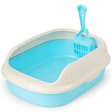 Load image into Gallery viewer, 2TRIDENTS Tray Toilet for Cat Dog - Anti-Splash Pet Toilet Bedpan - Ideal for Pet Bathroom, Indoor Excretion (M, Blue)