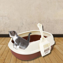 Load image into Gallery viewer, 2TRIDENTS Tray Toilet for Cat Dog - Anti-Splash Pet Toilet Bedpan - Ideal for Pet Bathroom, Indoor Excretion (M, Blue)