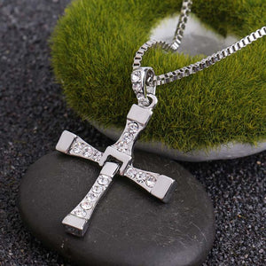 GUNGNEER Iron Cross Knights Templar Pendant Necklace with Ring Stainless Steel Jewelry Set