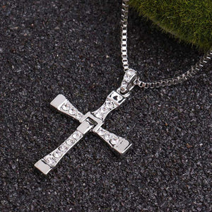 GUNGNEER Iron Cross Knights Templar Pendant Necklace with Ring Stainless Steel Jewelry Set