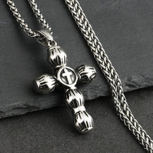 Load image into Gallery viewer, GUNGNEER Cross Necklace Stainless Steel Christ Pendant Chain Jewelry Gift For Men Women