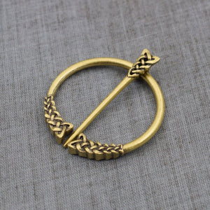 GUNGNEER Celtic Irish Trinity Knot Hair Pin Brooch Infinity Pendant Necklace Jewelry Set