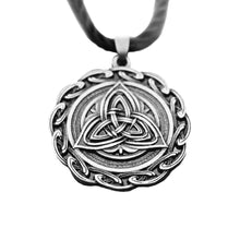 Load image into Gallery viewer, GUNGNEER Celtic Triquetra Trinity Knot Pendant Necklace Stainless Steel Jewelry for Men Women
