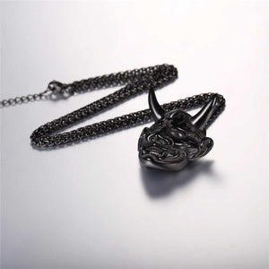 GUNGNEER Stainless Steel Satan Pendant Necklace Satanic Demonic Jewelry Accessory For Men