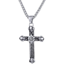 Load image into Gallery viewer, GUNGNEER Christian Necklace Cross Sun Sola Pendant Jewelry Accessory Outfit For Men Women