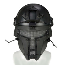 Load image into Gallery viewer, 2TRIDENTS ABS Full Face Mask Helmet with Safety Metal Mesh for Hunting, Outdoor Sport, Cycling, Motorcycling, ATV, Jet Skiing, Airsoft, Paintball, CS and More (B)