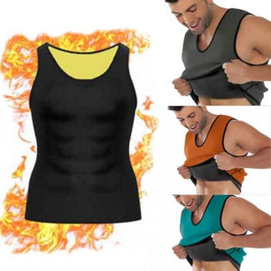 2TRIDENTS Tank Top Workout Shirt - Vest for Weight Loss Fat Burner - Men's Body Shaper