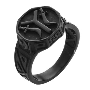 GUNGNEER Kayi Ottoman Empire Islam Ring Stainless Steel Islamic Jewelry Gift For Men