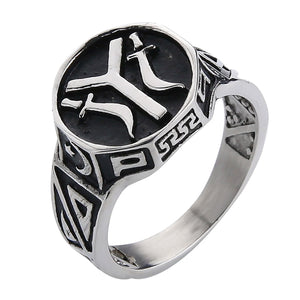 GUNGNEER Kayi Ottoman Empire Islam Ring Stainless Steel Islamic Jewelry Gift For Men