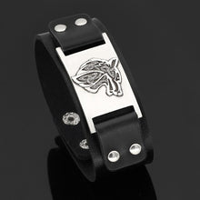 Load image into Gallery viewer, GUNGNEER Anubis Ankh Cross Necklace Fox Wolf Charm Wristband Bracelet Egyptian Jewelry Set