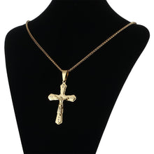 Load image into Gallery viewer, GUNGNEER Christ Cross Necklace Stainless Steel Christian Jewelry Accessory For Men Women