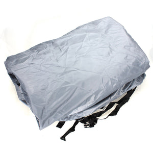 2TRIDENTS Waterproof 210D Grey Boat Cover - 11 12 13 FT Beam 105 inch - Protection for Challenging Marine Environments