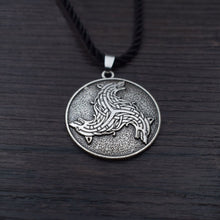 Load image into Gallery viewer, GUNGNEER Celtic Triskele Viking Wolf Amulet Pendant Necklace Stainless Steel Jewelry Men Women