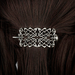 GUNGNEER Irish Celtic Knot Trinity Hair Pin Stick Brooch Jewelry Accessories for Men Women