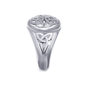 GUNGNEER Celtic Knot Triquetra Stainless Steel Ring Jewelry Accessories for Men Women