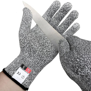 2TRIDENTS Cut Resistant Gloves Ideal for Woodworking Fish Filletting Meat Cutting Food Grade Protection