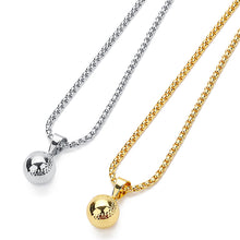 Load image into Gallery viewer, GUNGNEER Baseball Ball Necklace with Bracelet Bangle Stainless Steel Sports Jewelry Set