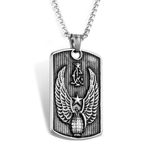 Load image into Gallery viewer, GUNGNEER US Army Logo Dog Tag Necklace Military Biker Jewelry Accessory For Men Women