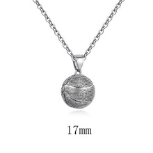 Load image into Gallery viewer, GUNGNEER Stainless Steel Basketball Necklace Football Charm Bracelet Hip Hop Chain Jewelry Set