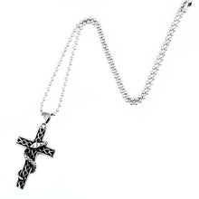 Load image into Gallery viewer, GUNGNEER Stainless Steel Cross Pendant Necklace Christ Jewelry Accessory Gift For Men Women