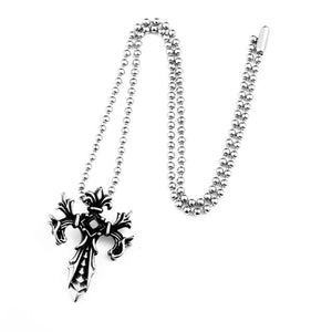 GUNGNEER Christian Cross Pendant Necklace Stainless Steel God Jewelry Outfit For Men Women