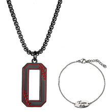 Load image into Gallery viewer, GUNGNEER Baseball Number Stainless Steel Pendant Necklace with Bracelet Sport Jewelry Set