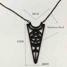 Load image into Gallery viewer, GUNGNEER Stainless Steel Pentagram Necklace Inverted Star Pendant Jewelry For Women
